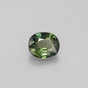 Zaffiro naturale verde da 0,94 ct, taglio ovale, VS