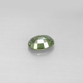 Zaffiro naturale verde da 0,76 ct, taglio ovale, VS