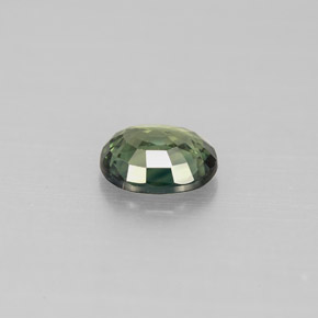 Zaffiro naturale verde da 0,78 ct, taglio ovale, VS