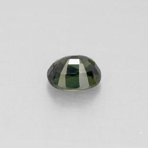 Zaffiro naturale verde da 0,88 ct, taglio ovale, VS