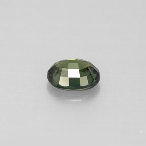 Zaffiro naturale verde da 0,78 ct, taglio ovale, VS