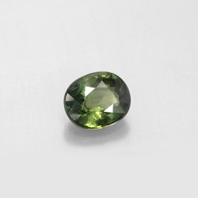 Zaffiro naturale verde da 0,92 ct, taglio ovale, VS-SI