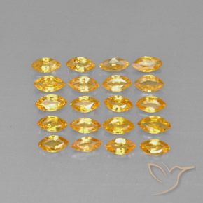 Zaffiro naturale giallo da 3,90 ct, marchesa, VVS-VS