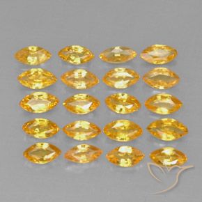 Zaffiro naturale giallo da 3,90 ct, marchesa, VVS-VS