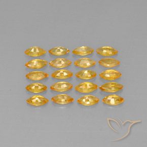Zaffiro naturale giallo da 3,90 ct, marchesa, VVS-VS