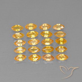 Zaffiro naturale giallo da 3,90 ct, marchesa, VVS-VS