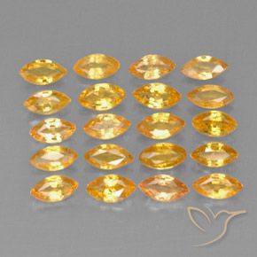 Zaffiro naturale giallo da 3,90 ct, marchesa, VVS-VS
