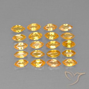 Zaffiro naturale giallo da 3,67 ct, marchesa, VVS-VS
