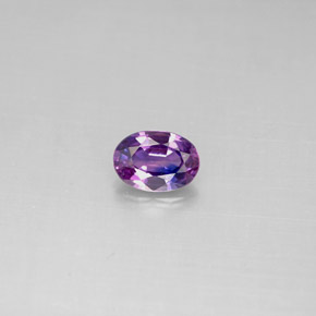 Zaffiro naturale viola da 0,52 ct, taglio ovale, VVS