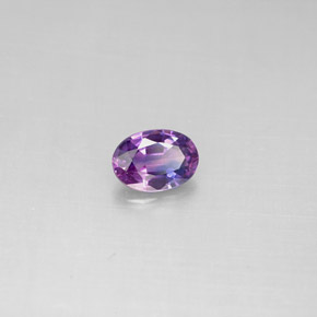 Zaffiro naturale viola da 0,52 ct, taglio ovale, VVS