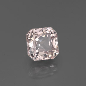 Zaffiro naturale rosa da 1,32 ct, taglio smeraldo, VVS-VS
