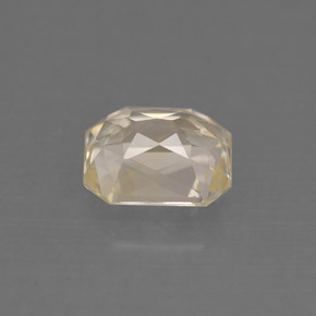 Zaffiro naturale giallo da 1,40 ct, taglio smeraldo, VVS