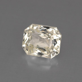 Zaffiro naturale giallo da 1,60 ct, taglio smeraldo, VVS-VS