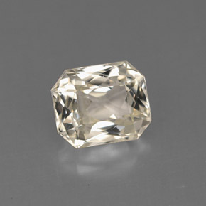 Zaffiro naturale giallo da 1,60 ct, taglio smeraldo, VVS-VS
