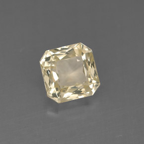 Zaffiro naturale giallo da 1,33 ct, taglio smeraldo, VVS-VS