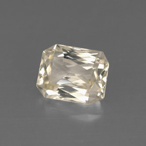 Zaffiro naturale giallo da 1,34 ct, taglio smeraldo, VVS-VS