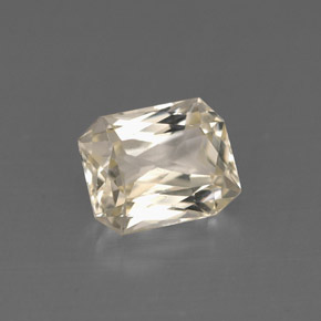 Zaffiro naturale giallo da 1,34 ct, taglio smeraldo, VVS-VS