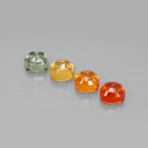Zaffiro naturale multicolore da 2,80 ct, taglio a cuscino, VS