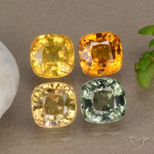 Zaffiro naturale multicolore da 2,65 ct, taglio a cuscino, VS