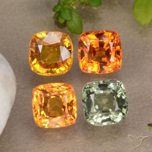 Zaffiro naturale multicolore da 2,49 ct, taglio a cuscino, VS