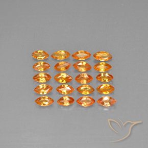 Zaffiro naturale arancione da 3,53 ct, marchesa, VVS-VS