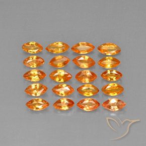 Zaffiro naturale arancione da 3,53 ct, marchesa, VVS-VS