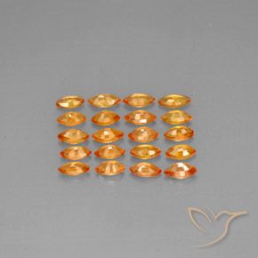 Zaffiro naturale arancione da 3,53 ct, marchesa, VVS-VS