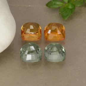 Zaffiro naturale multicolore da 2,19 ct, taglio a cuscino, VS