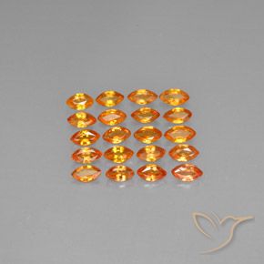 Zaffiro naturale arancione da 4,11 ct, marchesa, VVS-VS
