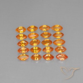 Zaffiro naturale arancione da 4,11 ct, marchesa, VVS-VS