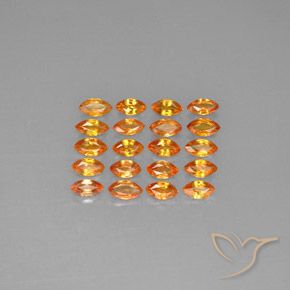 Zaffiro naturale arancione da 3,76 ct, marchesa, VVS-VS
