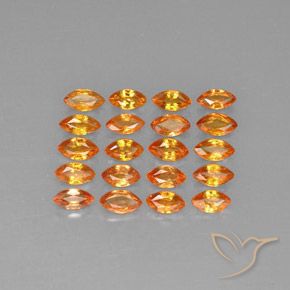 Zaffiro naturale arancione da 3,76 ct, marchesa, VVS-VS