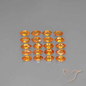 Zaffiro naturale arancione da 3,81 ct, marchesa, VVS-VS