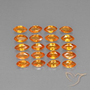Zaffiro naturale arancione da 3,81 ct, marchesa, VVS-VS