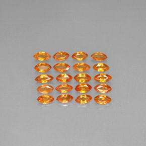 Zaffiro naturale arancione da 2,42 ct, marchesa, VVS-VS