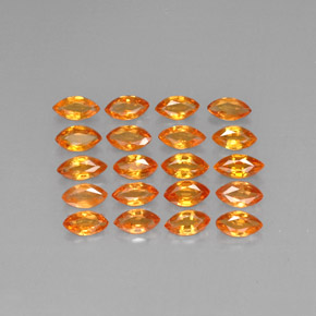 Zaffiro naturale arancione da 2,42 ct, marchesa, VVS-VS