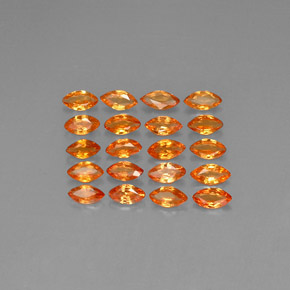 Zaffiro naturale arancione da 2,46 ct, marchesa, VVS-VS
