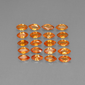 Zaffiro naturale arancione da 2,46 ct, marchesa, VVS-VS