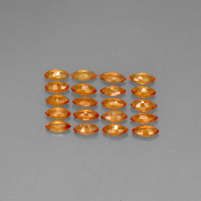 Zaffiro naturale arancione da 2,46 ct, marchesa, VVS-VS