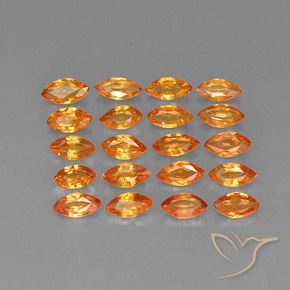 Zaffiro naturale arancione da 3,79 ct, marchesa, VVS-VS