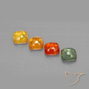 Zaffiro naturale multicolore da 2,28 ct, taglio a cuscino, VVS-VS