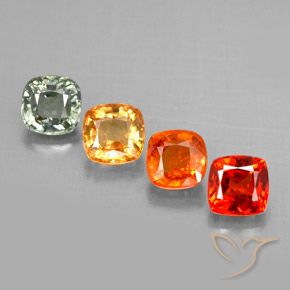 Zaffiro naturale multicolore da 2,34 ct, taglio a cuscino, VVS-VS