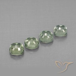 Zaffiro naturale verde da 1,72 ct, taglio a cuscino, VVS-VS