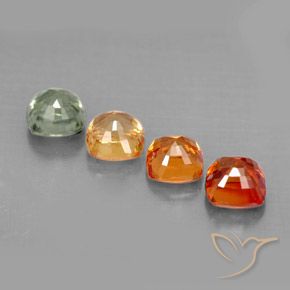Zaffiro naturale multicolore da 2,49 ct, taglio a cuscino, VVS-VS