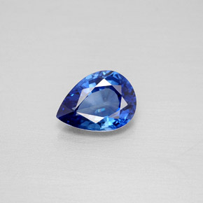 Zaffiro naturale blu da 1,19 ct, taglio a pera, VVS
