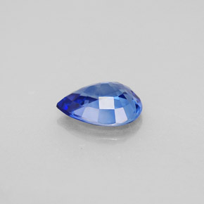 Zaffiro naturale blu da 1,19 ct, taglio a pera, VVS