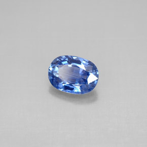 Zaffiro naturale blu da 1,05 ct, taglio ovale, VS