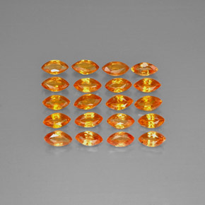 Zaffiro naturale arancione da  ct, marchesa, VVS-VS