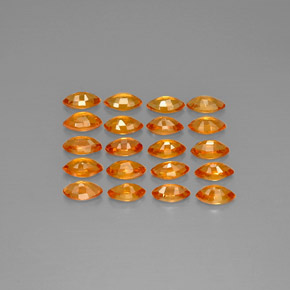 Zaffiro naturale arancione da  ct, marchesa, VVS-VS