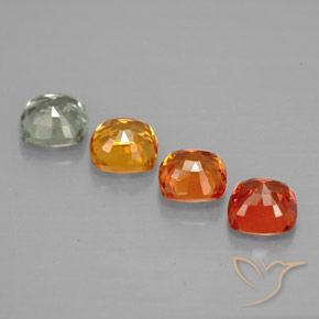 Zaffiro naturale multicolore da 1,84 ct, taglio a cuscino, VVS-VS